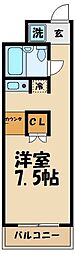 ザ・インペリアル 1Kの間取図画像