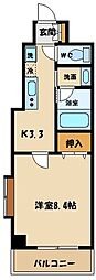 ジェルソミーナ 1Kの間取図画像