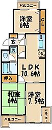 メイプルリーフガーデン 3LDKの間取図画像