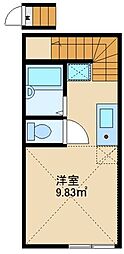ジャスパー祖師谷 1Kの間取図画像