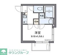 シンコーポ南烏山 1Kの間取図画像