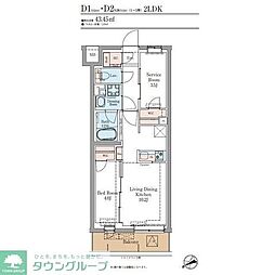 間取図画像 2LDK