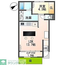 間取図画像 1LDK