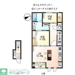 間取図画像 2LDK