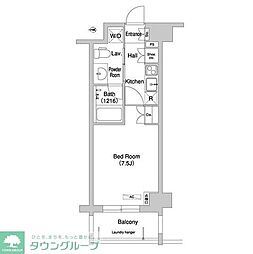 コンフォリア下北沢 1Kの間取図画像