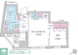 ステラメゾン三軒茶屋 1DKの間取図画像