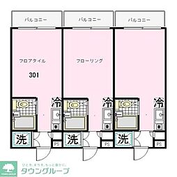 サンモリッツ ワンルームの間取図画像