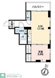 砧4丁目プロジェクト 1LDKの間取図画像