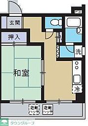 ハナブサマンション 1DKの間取図画像