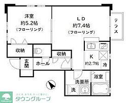 ホクラニ東が丘 1LDKの間取図画像