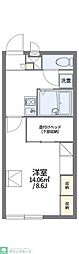 レオパレスグリーンヒルズライフ 1Kの間取図画像