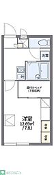 レオパレスグリーンヒルズライフ 1Kの間取図画像
