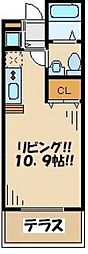 メゾン21 ワンルームの間取図画像