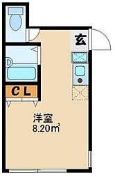 ジャスパー祖師谷 ワンルームの間取図画像