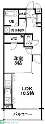 ソレイユ烏山 1LDKの間取図画像