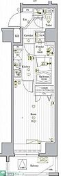 PREMIUMCUBEG駒沢大学 1Kの間取図画像