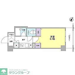 ジェイフラッツ初台 ワンルームの間取図画像