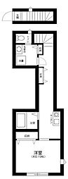 サザンロード飛田給 1Kの間取図画像