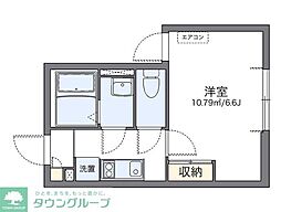 LEONEXTライネ 1Kの間取図画像