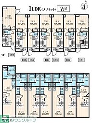 世田谷区駒沢2丁目マンション 1LDKの間取図画像