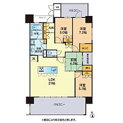 グランドオーク千葉城 4LDKの間取図画像