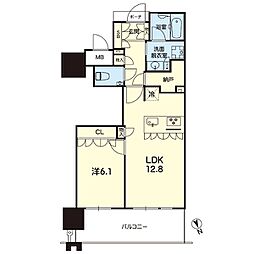 MJR熊本ゲートタワー 1SLDKの間取図画像
