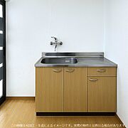 1階洋室ミニキッチン　この画像はAI加工・生成によるイメージです。実際の物件とは異なる場合があります。