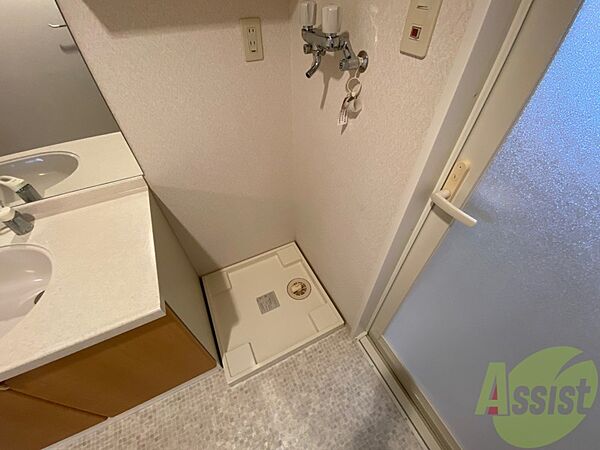 画像21:洗濯機はこちらの専用スペースに置けます！