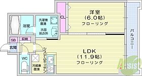 Square　Ms6142  ｜ 北海道札幌市中央区南六条西14丁目（賃貸マンション1LDK・5階・41.02㎡） その2