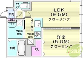 デイズ山鼻  ｜ 北海道札幌市中央区南二十二条西9丁目（賃貸マンション1LDK・4階・33.92㎡） その2