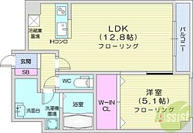 カレラ近代美術館前  ｜ 北海道札幌市中央区大通西18丁目（賃貸マンション1LDK・1階・43.06㎡） その2