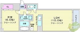 北海道札幌市北区北二十条西6丁目（賃貸マンション1LDK・6階・38.43㎡） その2