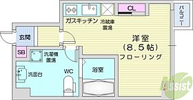 北海道札幌市北区北十八条西4丁目（賃貸マンション1R・4階・20.54㎡） その2