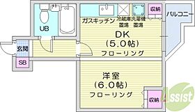 北海道札幌市北区北十八条西4丁目（賃貸マンション1DK・3階・25.37㎡） その2