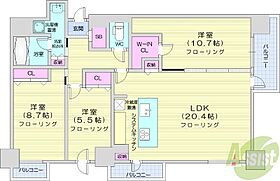 マストライフ南4条  ｜ 北海道札幌市中央区南四条東4丁目（賃貸マンション3LDK・13階・105.19㎡） その2