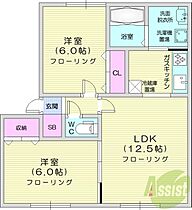 ファミーユB  ｜ 北海道石狩市樽川三条2丁目（賃貸アパート2LDK・2階・54.10㎡） その2