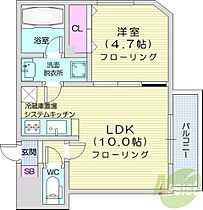 北海道札幌市東区北十七条東3丁目（賃貸マンション1LDK・3階・32.40㎡） その2