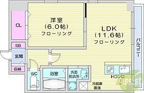 フィール円山  ｜ 北海道札幌市中央区北三条西23丁目（賃貸マンション1LDK・4階・39.20㎡） その2