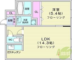 プレステージ知事公館  ｜ 北海道札幌市中央区北二条西17丁目1-23（賃貸マンション1LDK・2階・47.60㎡） その2