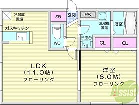 北海道札幌市東区北十五条東13丁目（賃貸マンション1LDK・4階・38.07㎡） その2