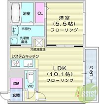 北海道札幌市東区北二十一条東13丁目（賃貸マンション1LDK・3階・34.00㎡） その2