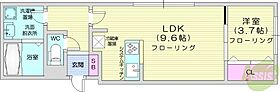 シエル琴似  ｜ 北海道札幌市西区琴似一条5丁目（賃貸マンション1LDK・4階・34.20㎡） その2