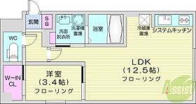 8　3W2（B）HACHI　SANWESTNY  ｜ 北海道札幌市西区八軒三条西2丁目（賃貸マンション1LDK・4階・39.03㎡） その2