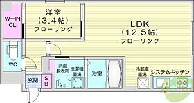 8　3W2（B）HACHI　SANWESTNY  ｜ 北海道札幌市西区八軒三条西2丁目（賃貸マンション1LDK・3階・39.03㎡） その2