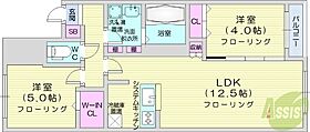 URBAN FLATS 北24条  ｜ 北海道札幌市北区北二十四条西2丁目（賃貸マンション2LDK・2階・52.17㎡） その2