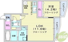 北海道札幌市東区北七条東3丁目（賃貸マンション1LDK・1階・37.09㎡） その2