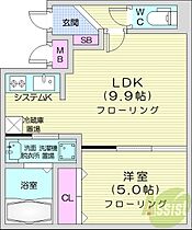 ケイアイV  ｜ 北海道札幌市西区山の手二条4丁目（賃貸マンション1LDK・2階・34.70㎡） その2