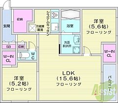 エフュート南円山  ｜ 北海道札幌市中央区南五条西21丁目（賃貸マンション2LDK・4階・64.49㎡） その1