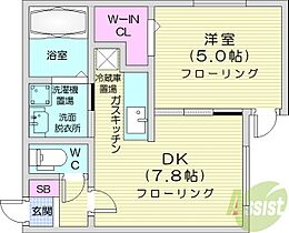 ルチアーノ発寒南  ｜ 北海道札幌市西区発寒四条6丁目（賃貸マンション1LDK・4階・30.00㎡） その2