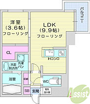 北海道札幌市北区北二十三条西2丁目（賃貸マンション1LDK・6階・33.12㎡） その2